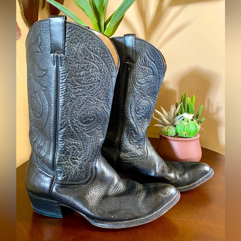 Vintage Men’s Cowtown Boots Round Toe